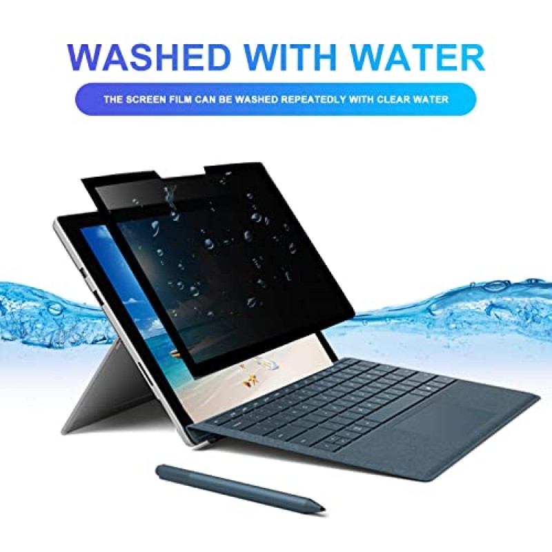 Microsoft Surface Por X/Surface Pro 8(2021년 출시)/Surface Pro 9(2022년 출시)과 호환되는 개인 정보 보호 화면 보호기 완전 탈착식 스파이 방지 필터 눈부심 방지 노트북 화면 보호기