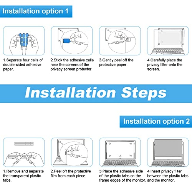 HP 노트북 14인치/HP 파빌리온 X360/HP 크롬북/HP 스트림/HP 프로북/HP 엘리트북 14인치, 블루라이트 방지 눈부심 방지 14인치 개인 정보 보호 화면 보호기용 14인치 노트북 개인 정보 보호 화면 보호기