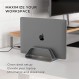 MacBook, MacBook Pro, MacBook Air, 스페이스 그레이용 HumanCentric 알루미늄 수직형 노트북 책상 스탠드/홀더