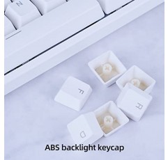 IROK FE87/104 RGB 기계식 키보드, 핫스왑 가능한 게임용 키보드, 맞춤형 백라이트, 자석 상단 커버 Type-C Mac용 유선 키보드 Windows-흰색/갈색 스위치