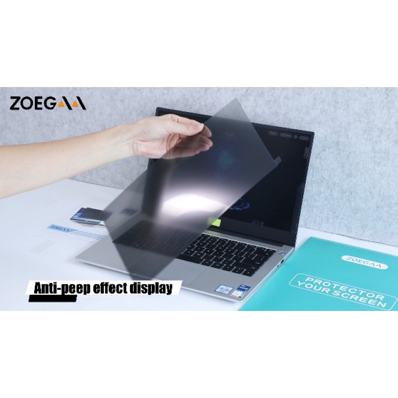 ZOEGAA 14인치 노트북 개인 정보 보호 화면 필터는 HP/Dell/Acer/Samsung/Lenovo/Toshiba와 호환되며 16:9 와이드스크린 디스플레이 노트북 개인 정보 보호 화면 및 눈부심 방지 보호 장치를 지원합니다.