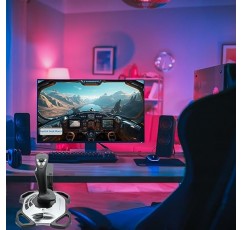 Flight Sim 조이스틱용 WELLMETE 데스크 마운트 Windows용 Logitech G Extreme 3D PRO 조이스틱과 호환 가능, Hotas Flight 조이스틱 마운트용 조정 가능 내구성 강철 마운트 홀더(조이스틱 제외)