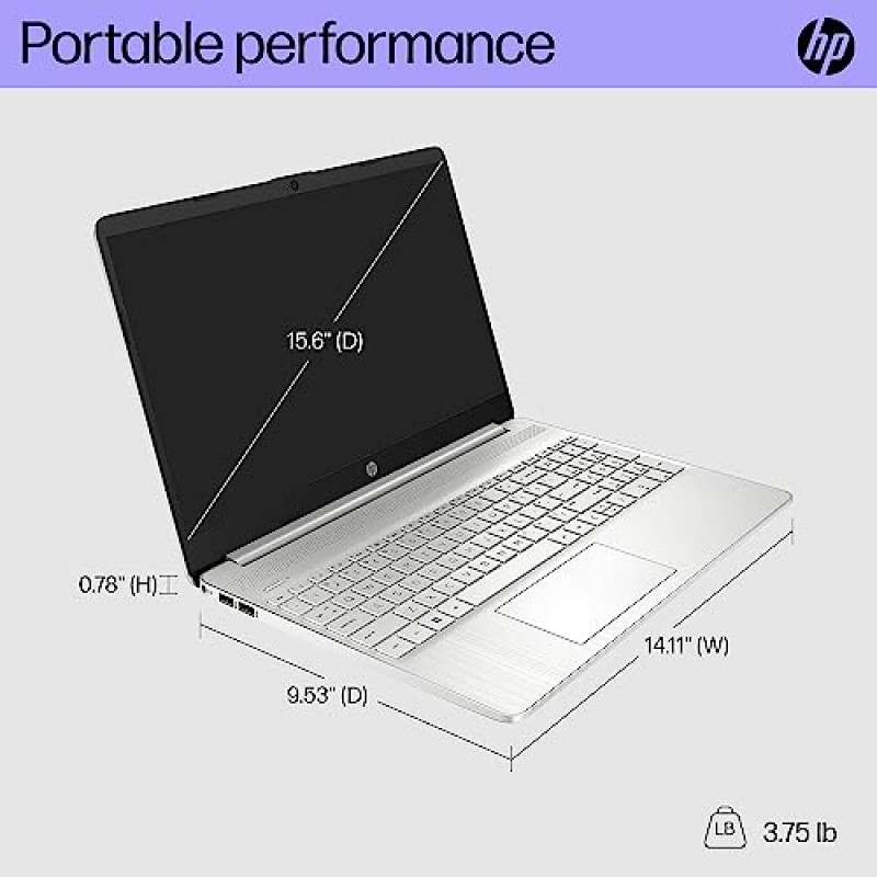 HP 15.6인치 HD 비즈니스 노트북 최신, 6코어 AMD Ryzen 5 5500U(최대 4.0GHz), 16GB RAM, 1TB PCIE SSD, USB-A&C, WiFi, 고속 충전, Windows 11 + GM 액세서리