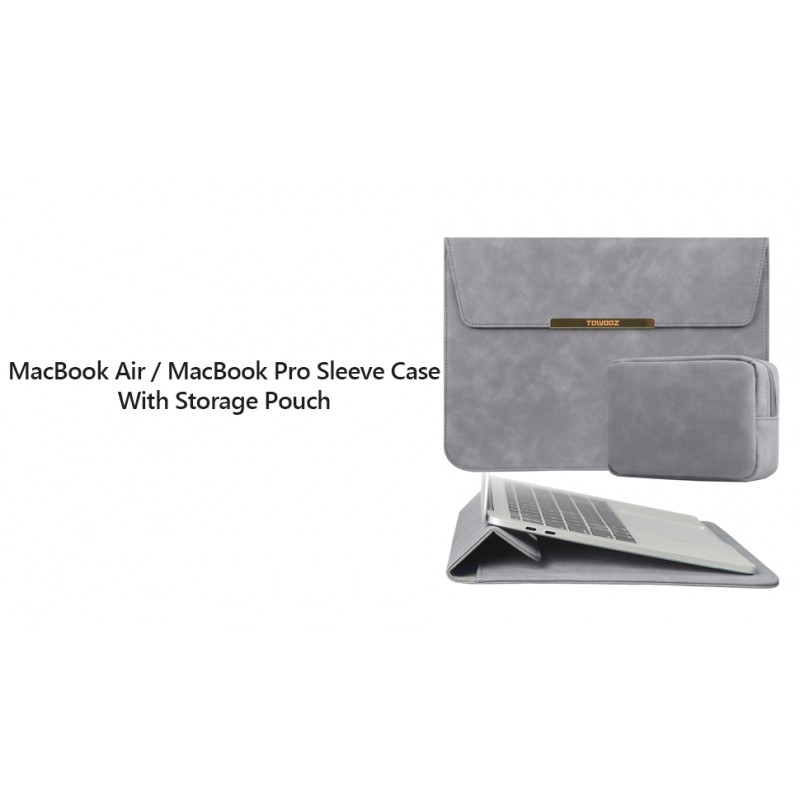 2022년 신형 M2 MacBook Air 13.6인치 A2681 / MacBook Pro 13-13.3인치/ MacBook Air 13-13.6인치 M1 M2 칩과 호환되는 TOWOOZ 슬리브, 액세서리 파우치가 포함된 노트북 슬리브 케이스