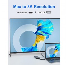 4K 디스플레이용 USB C 도킹 스테이션 듀얼 모니터, HDMI, 10Gbps USB A/C 3.1, USB 2.0, 이더넷, 오디오 및 마이크, SD 및 TF 슬롯 및 PD 충전 기능이 있는 12 in 1 노트북 도킹 스테이션 듀얼 디스플레이 포트