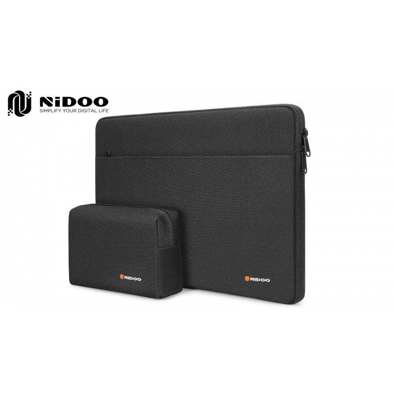 NIDOO 17.3인치 노트북 슬리브 백 컴퓨터 운반 케이스 커버 Lenovo Legion 5 Y540 / Acer Chromebook 317 / HP Gaming Pavilion 17 470 / Dell MSI와 호환 가능 남성 여성용 액세서리 백, 블랙