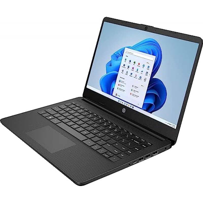 HP 14인치 학생 및 비즈니스용 최신 스트림 노트북 초경량, Intel Celeron 프로세서, 16GB RAM, 64GB eMMC, 1년 Office 365, 고속 충전, HDMI, WiFi, USB-A&C, Win 11 GM 액세서리