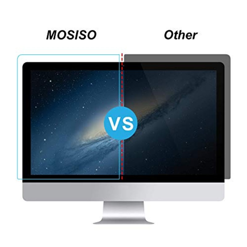 MOSISO 23-24 인치 컴퓨터 블루 라이트 차단 화면 보호기 대각선 23,23.6,23.8,24 인치 16:9 와이드 스크린 데스크탑 PC LED 모니터(21.26x13.39 인치/LxW) 용 자외선 방지 눈 보호 필터 필름 패널