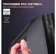 MoKo 400x300mm DIY PC 케이스 먼지 메쉬 필터, [2 팩] PVC 방진 자기 먼지 필터 커버, 자기 프레임 스트립이 있는 PC 메쉬 그릴 컴퓨터 PC 케이스용 컴퓨터 쿨러 팬 먼지 필터, 블랙