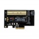 zimaboard PCIe-M.2 NVME SSD 어댑터 카드 32Gbps M 키/B 키 PCIe4.0 X1 X4 어댑터 서버 데스크탑 PC 지원 SATA NGFF