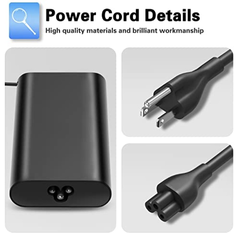 65W 45W USB Type-C 노트북 교체 충전기 DELL Latitude 5420 5520 7410 7420 7320 7370 e7370 5179 5285 5289 5295 5320 7275 7285 7569 9510 2-in-1 시리즈 7400 7391 739 0 5290 AC 어댑터 전원 코드