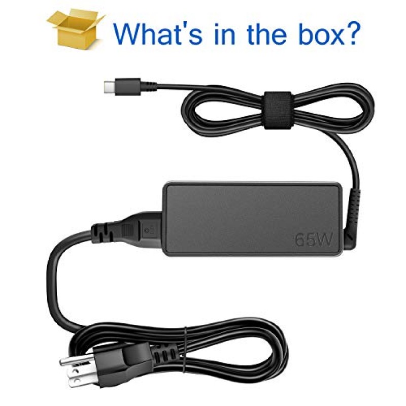 레노버 노트북 컴퓨터용 충전기 65W 45W USB C 고속 전원 어댑터