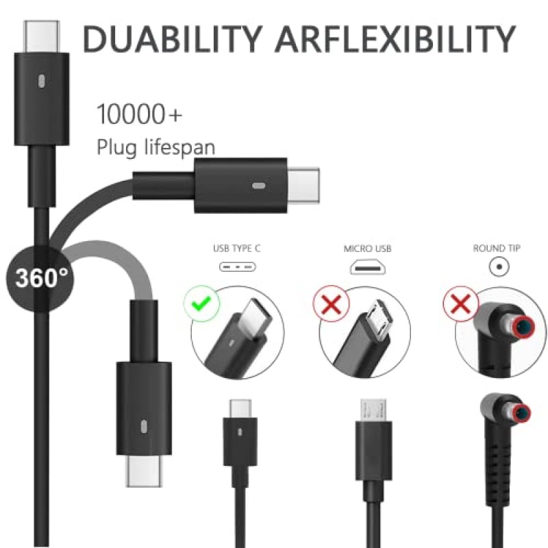 Dell 130W USB C 노트북 충전기 전원 어댑터 코드 Precision 5560 5570 5550 3571 3561 3541 2in1 Dell XPS 15 17 2in1 9575 9500 9700 Latitude 5430 7430 9430 9410 9510 5520 유형 C 고속 충전기
