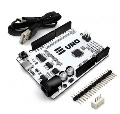 amomii UNO 마이크로컨트롤러(Arduino IDE와 호환 가능), 코딩 및 하드웨어 튜토리얼, USB Type-C 커넥터, 3D 인쇄 가능 액세서리, 예제 프로젝트 및 코드, 더 높은 전력 처리 기능