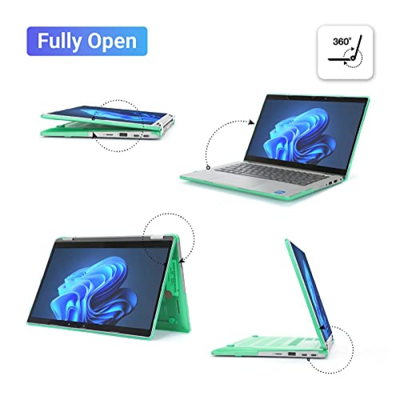 mCover 케이스는 2021~2022 13.3인치 Dell Latitude 5320 5330 2-in-1 Windows 노트북 노트북 컴퓨터에만 호환됩니다(다른 Dell 모델에는 장착되지 않음) - 빨간색