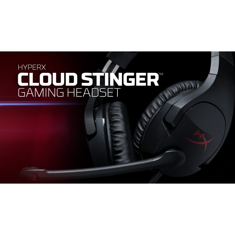 HyperX Cloud Stinger 머리형 게이밍 헤드셋, 블랙