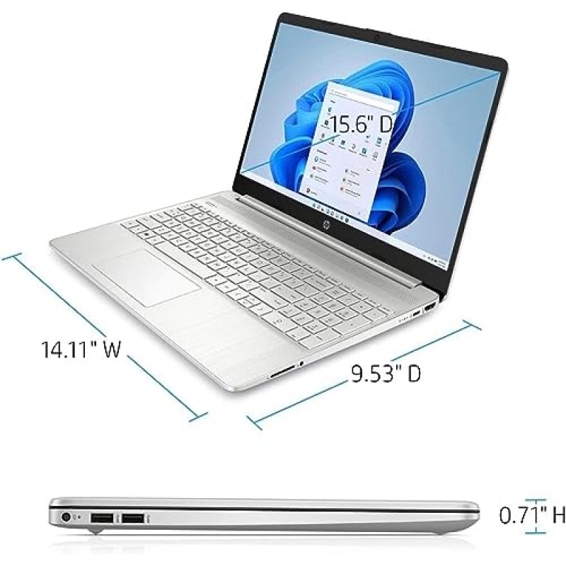 비즈니스용 HP 15.6인치 터치스크린 플래그십 HD 노트북, Intel i3-1115G4 최대 4.1GHz(Beat i5-1035G4), 16GB RAM, 1TB NVMe SSD, 고속 충전, Numpad, Bluetooth, Wi-Fi, HDMI, Win 11 포함 GM 액세서리