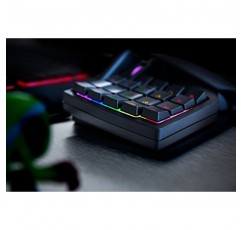 Razer Tartarus V2 게임용 키패드: 메카 멤브레인 키 스위치 - 한 손 사용 키보드 - 프로그래밍 가능한 키 32개 - 사용자 정의 가능한 크로마 RGB 조명 - 프로그래밍 가능한 매크로 - 클래식 블랙