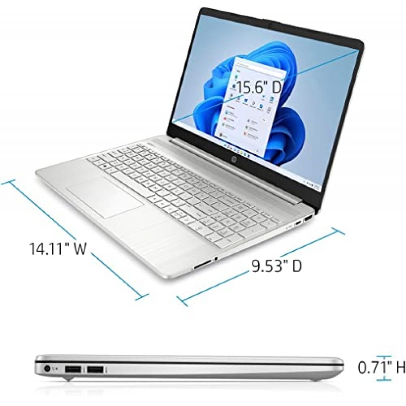 HP 15.6인치 터치스크린 최신 플래그십 HD 노트북, Intel i3-1115G4 최대 4.1GHz(Beat i5-1035G4), 16GB RAM, 1TB NVMe SSD, 고속 충전, 숫자 패드, 블루투스, Wi-Fi, HDMI, Win 11 Home S,w /GM액세서리