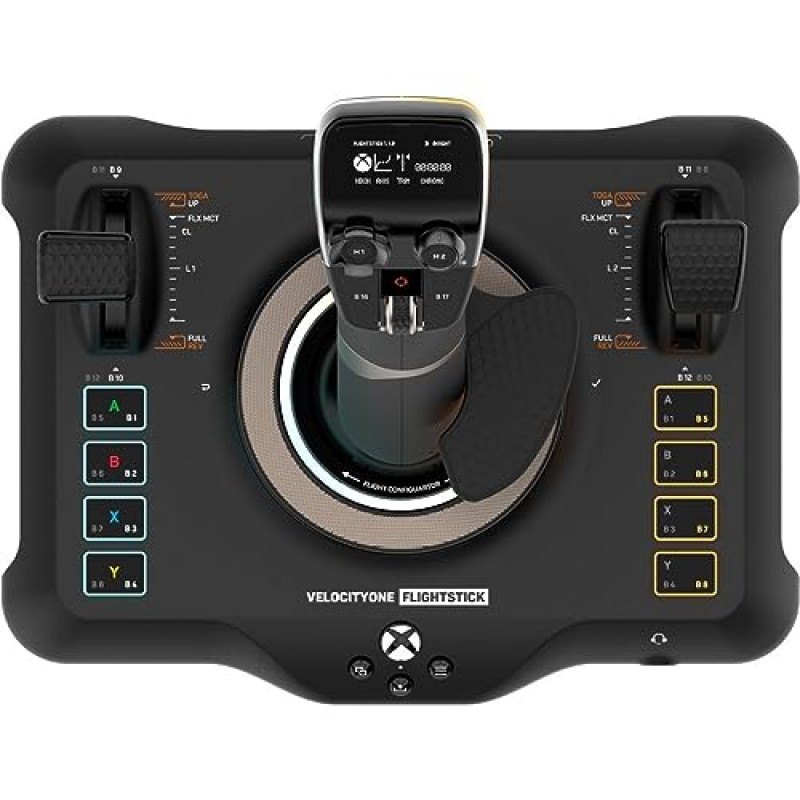 Turtle Beach VelocityOne Flightstick 항공 및 우주 전투 시뮬레이션용 범용 시뮬레이션 컨트롤러 조이스틱 – Xbox Series X, Xbox Series S, Xbox One, Windows 10 및 Windows 11 PC