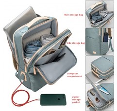 여성 및 남성을 위한 NOBLEMAN 백팩, 방수 여행 작업 백팩, 15.6인치 노트북 백팩, 데이팩, USB 포함(Aqua Plus)