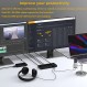 WAVLINK 범용 USB C 노트북 도킹 스테이션 듀얼 모니터 5K/4K@60Hz, Thunderbolt 4/3, USB-C Windows, Mac, Chrome, Ubuntu 20.04,22.04(2HDMI, 2DP, 6USB 3.0, 1Gbps 이더넷용 65W 호스트 충전 포함)