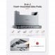 VAYDEER Mac Mini 스탠드 Mac Mini용 스페이스 그레이 ABS 플라스틱 도크, 전원 어댑터가 포함된 8-in-1 도킹 스테이션 홀더, 데이터 전송용 USB 3.0 포트/USB 허브 TF/SD 카드 리더기 HDD/SSD 슬롯 오디오 잭