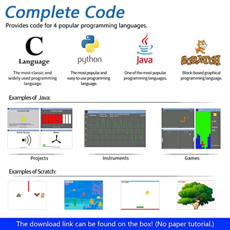 Raspberry Pi 4 B 3 B+ 400용 FREENOVE 완전한 스타터 키트, Python C Java 스크래치 코드, 708페이지 튜토리얼, 138개 프로젝트, 386개 항목, 카메라 스피커 사운드 센서(Raspberry Pi는 포함되지 않음)