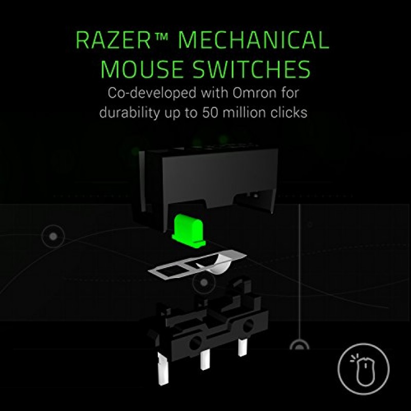 Razer Mamba Elite 유선 게이밍 마우스: 16,000 DPI 광학 센서 - Chroma RGB 조명 - 프로그래밍 가능한 버튼 9개 - 기계식 스위치