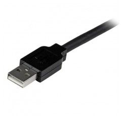 StarTech.com 20m USB 2.0 액티브 연장 케이블 - M/F - USB 연장 케이블 - USB(M) - USB(F) - USB 2.0 - 66피트 - 액티브 - 검정색 - USB2AAEXT20M