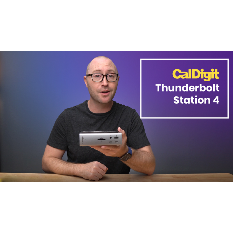 CalDigit TS4 Thunderbolt 4 Dock - 18개 포트, 98W 충전, 3x Thunderbolt 4 40Gb/s, 5 x USB-A, 3 x USB-C(10Gb/s), 2.5GbE, 단일 8K 또는 듀얼 6K 60Hz 디스플레이, Mac, PC , 크롬 0.8m 케이블과 호환 가능