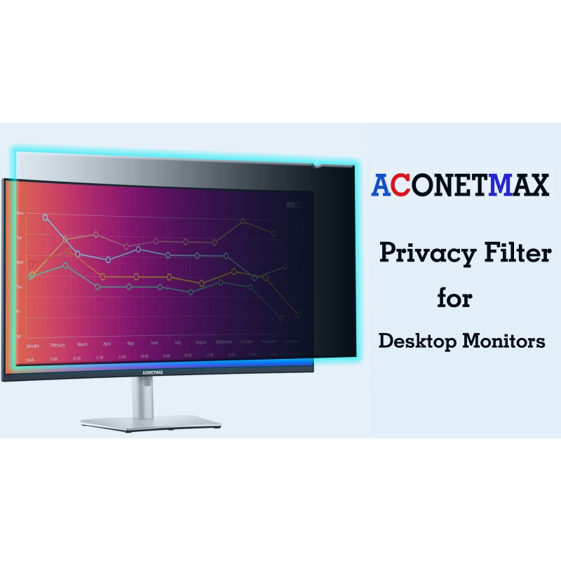 컴퓨터 울트라와이드 21:9 곡선 모니터용 ACONETMAX 34인치 개인 정보 보호 화면 필터 - 개인 정보 보호 쉴드 및 눈부심 방지 블루 라이트 쉴드 보호 장치