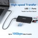 USB C 노트북 도킹 스테이션, 15 in 1 트리플 디스플레이 멀티포트 어댑터(3개 모니터 포함) Macbook/Dell/HP/Lenovo 노트북(듀얼 DP, HDMI, VGA, USB C/A, RJ45, SD/TF, Mic/Audio, PD)블랙