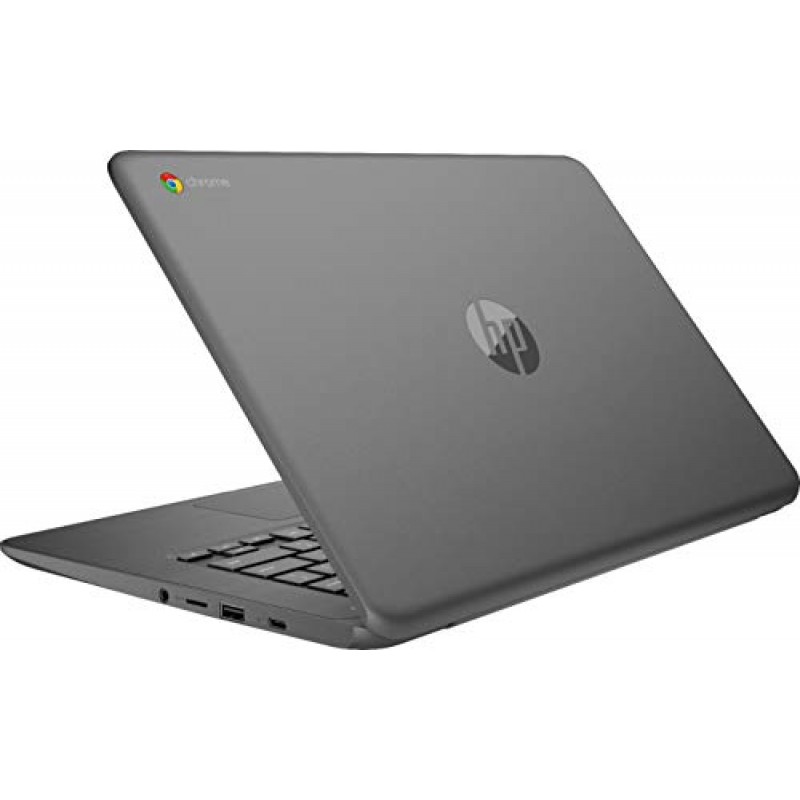 HP Chromebook 14인치 터치스크린 노트북, Intel Celeron N3350 최대 2.4GHz, 4GB RAM, 32GB eMMC, WiFi, 웹캠, USB Type C, Chrome OS + TiTac 액세서리(Zoom 또는 Google Classroom 호환)