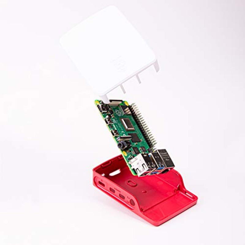 공식 액세서리가 포함된 Raspberry Pi 4 모델 B용 Vilros 완전한 스타터 키트 - 포함: RP 4 보드, 공식 케이스 - 케이스 팬 - 전원 공급 장치 - HDMI 케이블, 64GB SD 카드 등(8GB, 빨간색/흰색)