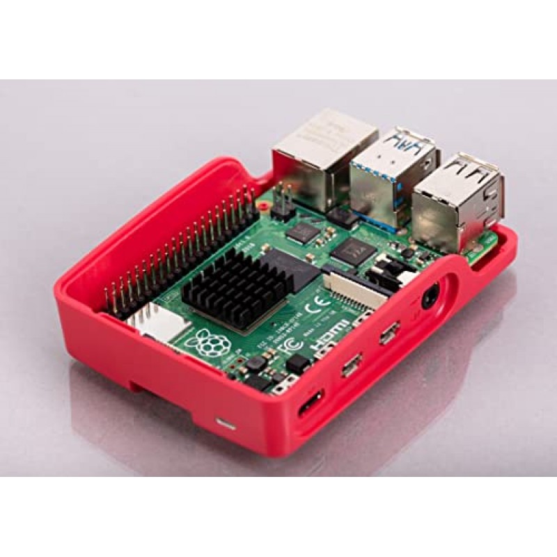 공식 액세서리가 포함된 Raspberry Pi 4 모델 B용 Vilros 완전한 스타터 키트 - 포함: RP 4 보드, 공식 케이스 - 케이스 팬 - 전원 공급 장치 - HDMI 케이블, 64GB SD 카드 등(8GB, 빨간색/흰색)