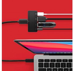 트웰브 사우스 스테이고 미니 | Type C 태블릿, 노트북, iPad Pro, 가정, 사무실 및 여행용 MacBook을 위한 초박형 USB-C 허브
