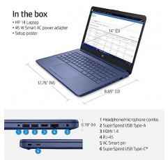 HP Stream 14인치 노트북, Intel Celeron N4120, 4GB RAM, 64GB eMMC, 블루, Windows 11(S 모드) Office 365 1년 + 액세서리