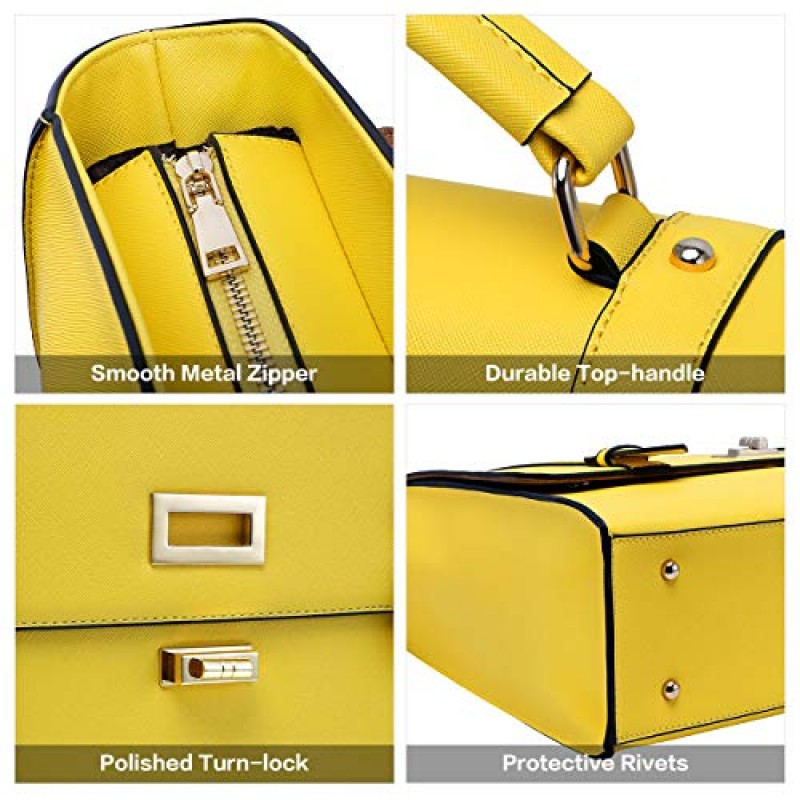 EaseGave 여성용 17인치 서류 가방, 여성용 노트북 가방 업무용 매력적인 레몬 컴퓨터 가방 비즈니스 여행,lemon-17Inch