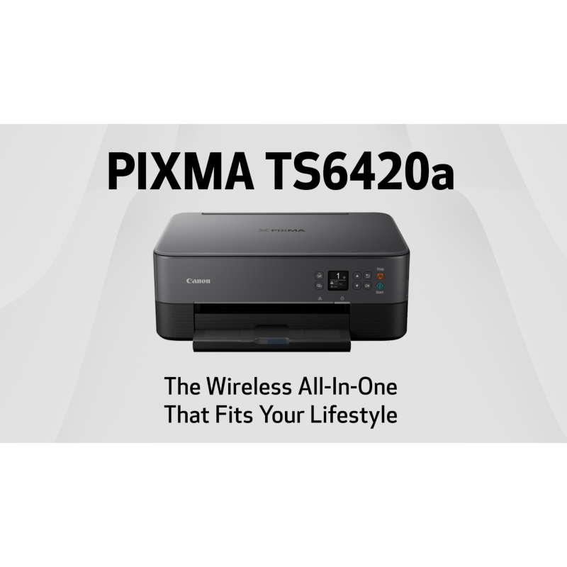 Canon PIXMA TS6420a 올인원 무선 잉크젯 프린터[인쇄,복사,스캔], 검정색, Alexa와 작동