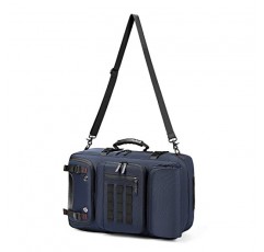 남성용 여행용 배낭, 별도의 신발 가방이 포함된 방수 17인치 비즈니스 노트북 배낭, 숨겨진 USB 충전 포트 하이킹 배낭 50L 야외 트레킹 배낭… (파란색)