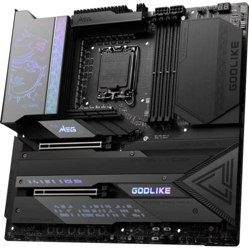 MSI MEG Z790 GODLIKE 게이밍 마더보드(12/13세대 Intel 프로세서, LGA 1700, DDR5, PCIe 5.0, M.2, 2.5Gbps LAN, USB 3.2 Gen2, Wi-Fi 6E, Thunderbolt, E-ATX 지원)