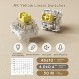 RK ROYAL KLUDGE RK84 RGB Limited Ed, 75% 트리플 모드 BT5.0/2.4G/USB-C 핫 스왑 가능 기계식 키보드, 84키 무선 Bluetooth 게임용 키보드, RK 노란색 스위치, Macchiato 흰색