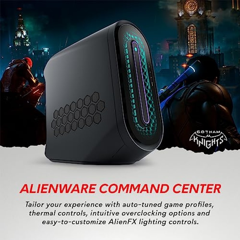 Alienware Aurora R15 게임용 데스크탑 - Intel Core i9-13900F, 32GB DDR5 RAM, 1TB SSD, NVIDIA RTX 4070 Ti GDDR6X, 수냉식, Windows 11 Home - Dark Side of The Moon