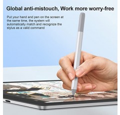 Surface 펜, Surface Pro 8/X/7/6/5/4/3/Surface 3/go/go 2/go 3/Book/노트북/스튜디오용 Surface Pro 스타일러스 펜, 햅틱 모터 감각이 있는 터치스크린 태블릿 펜, 핀포인트 정확성, 실시간 글쓰기