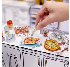 MGA의 미니버스 MGA Entertainment Make It Mini Food Diner 시리즈 2 미니 수집품, 블라인드 포장, DIY, 레진 플레이, 복제 음식, 식용 불가, 수집가, 8세 이상