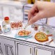 MGA의 미니버스 MGA Entertainment Make It Mini Food Diner 시리즈 2 미니 수집품, 블라인드 포장, DIY, 레진 플레이, 복제 음식, 식용 불가, 수집가, 8세 이상