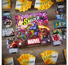 스매시업: 마블 | Alderac Entertainment Group(AEG)의 공식 라이센스 | 소장용 마블 카드 게임 | 독립형 스매시업 게임 | Ultimates 및 Hydra를 포함한 Marvel 캐릭터 등장