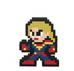 PDP Pixel Pals Marvel vs. Capcom Infinite Captain Marvel vs. Chun Li 수집용 피규어 2 팩, 878-042-NA-MvC1