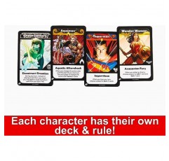 Mattel Games Ultimate Dc 카드 게임(캐릭터 덱 4개, 수집용 호일 카드 4개 및 특별 규칙 포함)